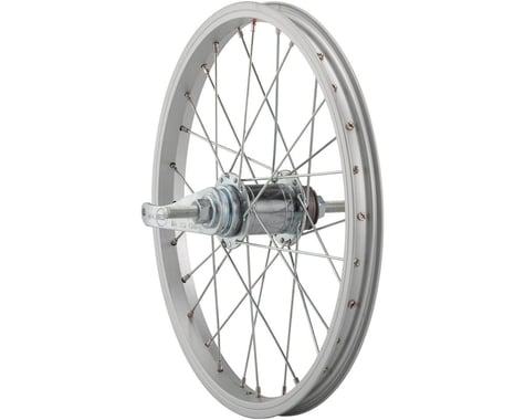 Sta-Tru Rear Coaster Brake Wheel (Silver) (Freewheel) (3/8" x 110mm) (16" / 305 ISO)