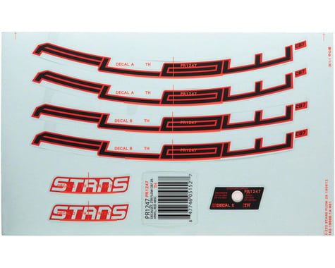 Stan's Flow CB7 Rim Decal Set (Red) (29" / 622 ISO)