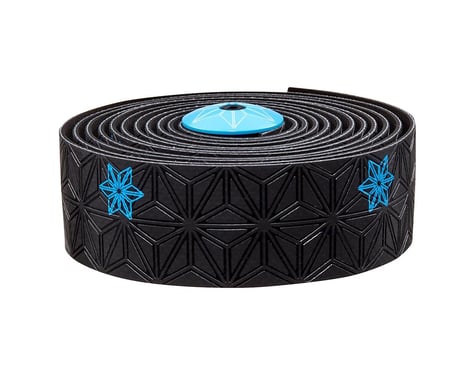 Supacaz Super Sticky Kush Handlebar Tape (Neon Blue/Galaxy Black)