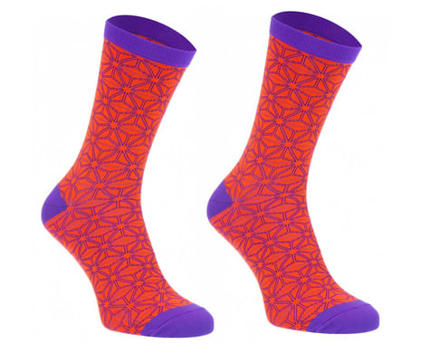 Supacaz SupaSox Asanoha Socks (Neon Orange)