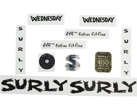 Surly Wednesday Decal Set Black