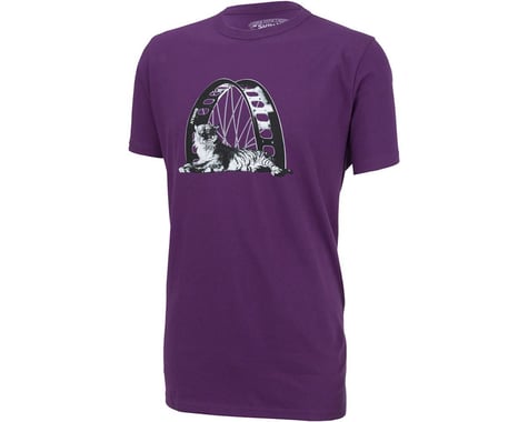 Surly Lounging Tiger, Hidden Tire Men's T-Shirt (Purple)