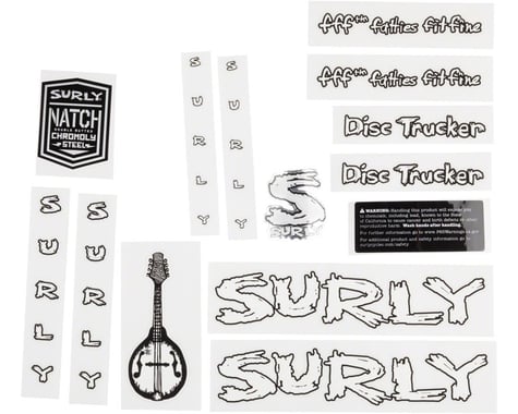 Surly Disc Trucker Decal Set (White)