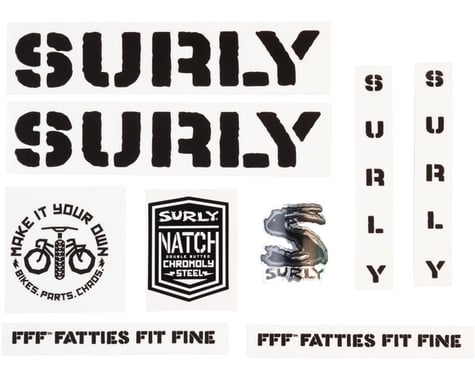 Surly Overspray Decal Set (Black)