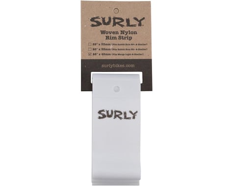 Surly Rim Strip: For Marge Lite / Rolling Darryl, Nylon, 45mm wide, White