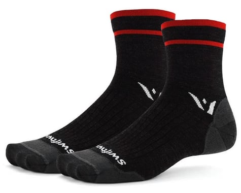 Swiftwick Pursuit Four Ultralight Socks (Coal Red) (S)