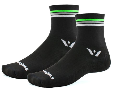 Swiftwick Aspire Four Socks (Black Stripe) (S)