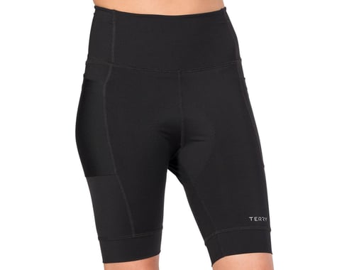 Terry Women's Hi Rise Holster Shorts (Black) (L)