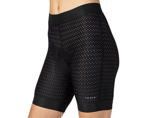 Terry Women's Performance Liner Shorts (Black) (L)