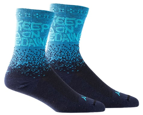 Terry Women's Wool Cyclosox Socks (Blue) (Keep Pedaling)