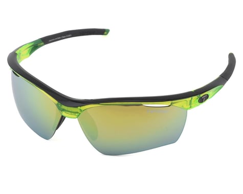 Tifosi Vero Sunglasses (Crystal Neon Green) (Clarion Yellow, AC Red & Clear)