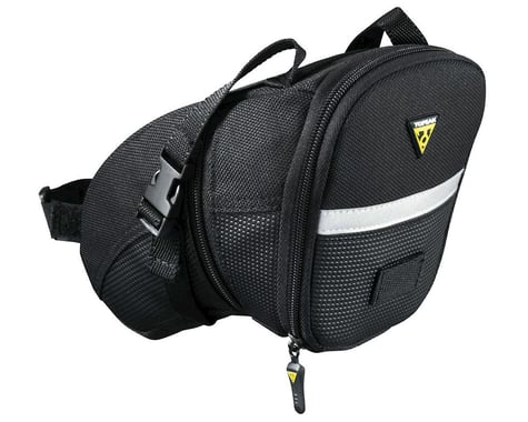 Topeak Aero Wedge Saddle Bags (Black) (w/ Strap) (L)