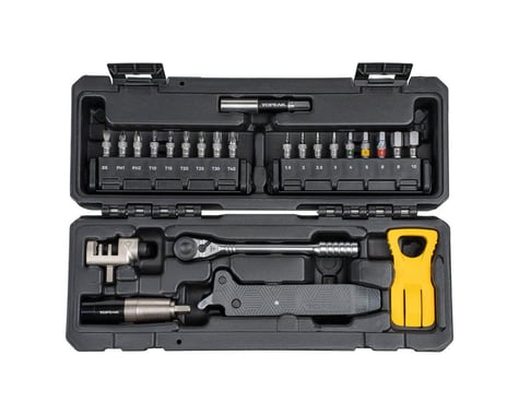 Topeak Essential Toolshop Kit (Includes Ratchet Rocket HD, Nano Torqbar, Bits, & More)