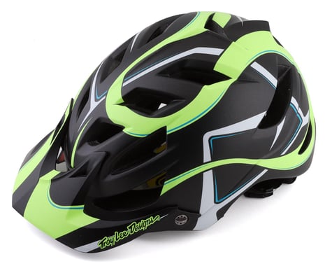 Troy Lee Designs A1 MIPS Youth Helmet (Welter Black/Green) (Universal Youth)