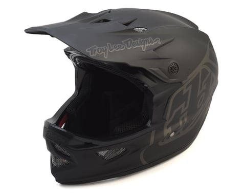 Troy Lee Designs D3 Fiberlite Full Face Helmet (Mono Black) (XS)