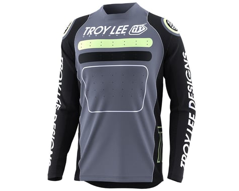 Troy Lee Designs Sprint Long Sleeve Jersey (Drop in Black/Green) (S)