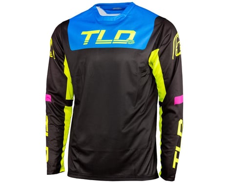 Troy Lee Designs Sprint Long Sleeve Jersey (Fractura Black/Yellow)