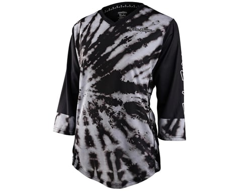 Troy Lee Designs Women's Mischief 3/4 Sleeve Jersey (Tie Dye Black) (L)