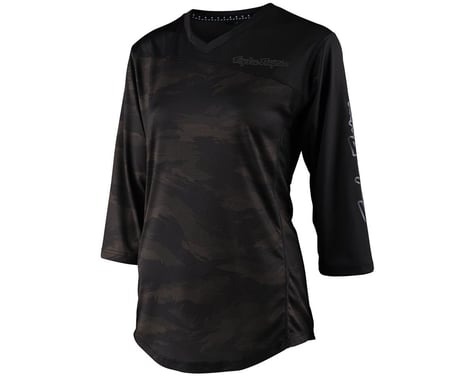 Troy Lee Designs Women's Mischief 3/4 Sleeve Jersey (Brushed Camo Army) (S)
