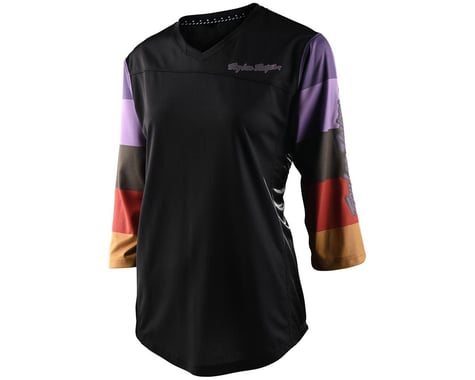 Troy Lee Designs Women's Mischief 3/4 Sleeve Jersey (Rugby Black) (S)
