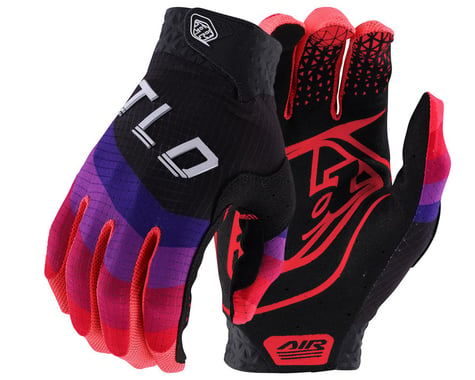 Troy Lee Designs Air Long Finger Gloves (Reverb Black/Glo Red) (L)