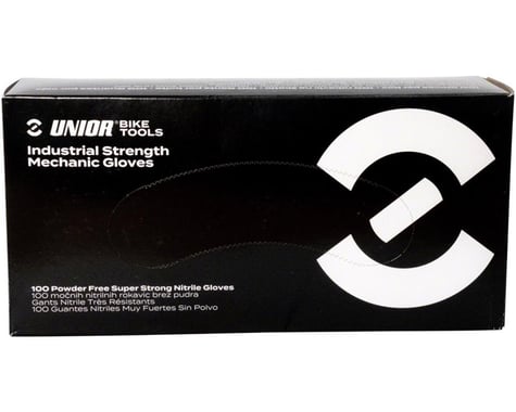 Unior Industrial Strength Nitrile Mechanic Gloves (Black) (S)