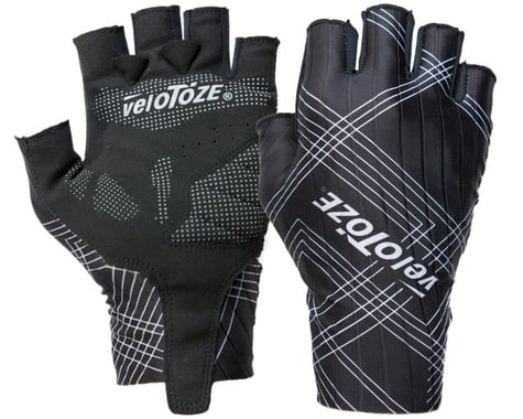 VeloToze Aero Cycling Gloves (Black/White) (L)