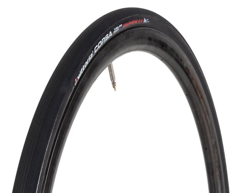 Vittoria Corsa Competition TLR Tubeless Road Tire (Black) (700c / 622 ISO) (25mm)