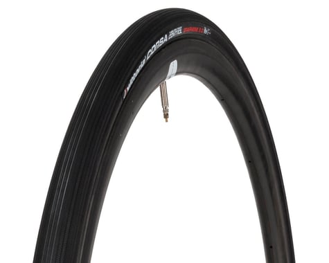 Vittoria Corsa Control TLR Tubeless Road Tire (Black) (700c) (25mm)