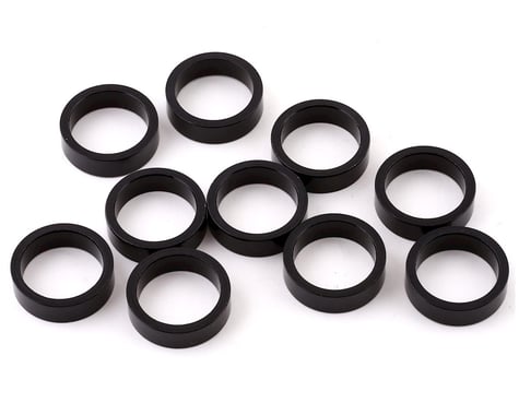Vuelta Aluminum Headset Spacers (Black) (1-1/8") (10mm)