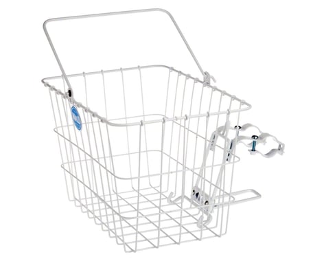 Wald 3114 Front Quick Release Basket w/ Bolt-On Mount (White)