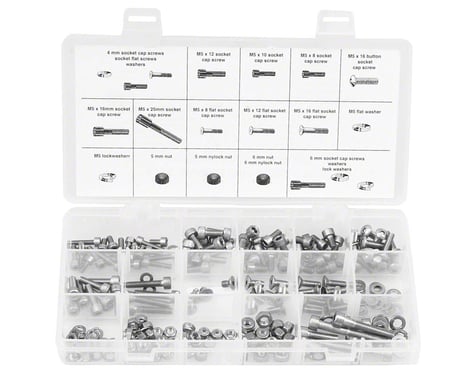 Wheels Manufacturing 4,5,6mm Fastener Kit - 218 Pieces of Stainless Steel Bolts,