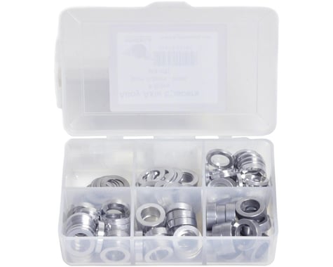 Wheels Manufacturing Kit of six assorted sizes (.5 to 5mm),  125 Spacers in stor