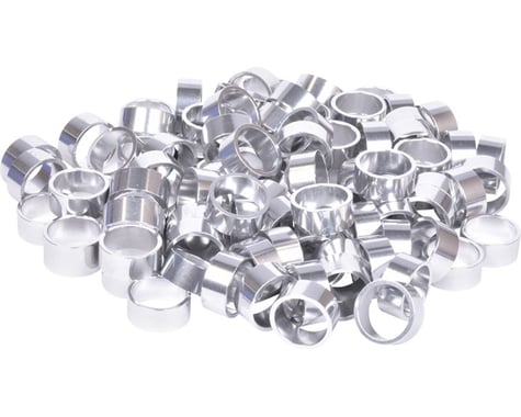 Wheels Manufacturing Bulk Headset Spacers (Silver) (1-1/8") (Bag of 100) (15mm)