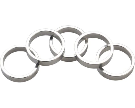 Wheels Manufacturing 1-1/8" Headset Spacer (Silver) (Bag of 5) (7.5mm)