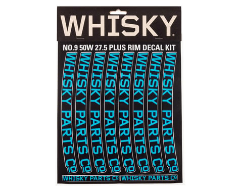 Whisky Parts Whisky 50w Rim Decal Kit for 2 Rims Cyan