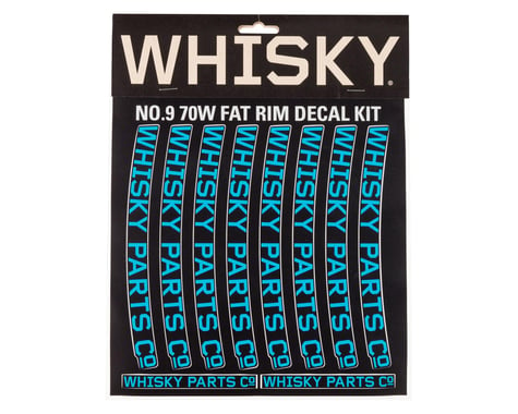Whisky Parts Whisky 70w Rim Decal Kit for 2 Rims Cyan