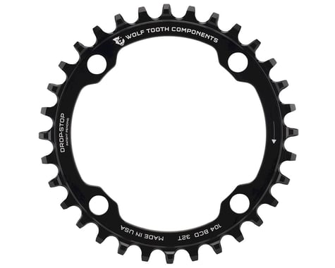 Wolf Tooth Components Drop-Stop Chainring (Black) (Drop-Stop A) (Single) (32T)