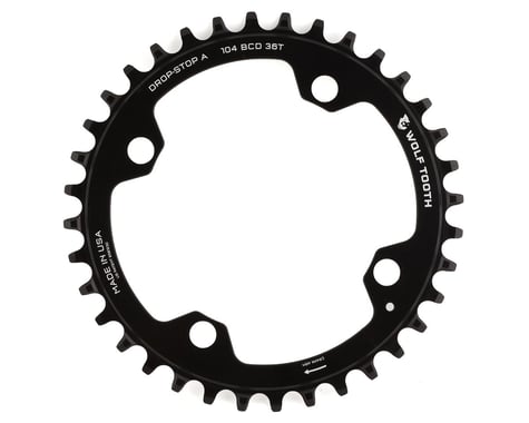 Wolf Tooth Components Drop-Stop Chainring (Black) (Drop-Stop A) (Single) (36T)