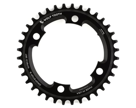 Wolf Tooth Components 107mm BCD Road Chainring (Black) (SRAM Flat Top) (36T)