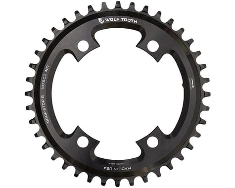 Wolf Tooth Components 107mm BCD Road Chainring (Black) (SRAM Flat Top) (38T)