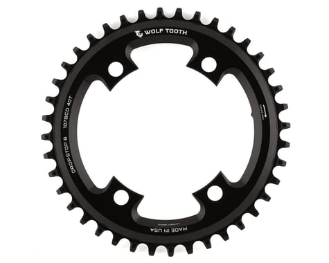 Wolf Tooth Components 107mm BCD Road Chainring (Black) (SRAM Flat Top) (40T)