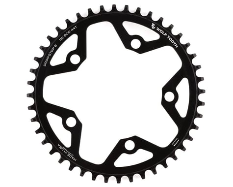 Wolf Tooth Components Gravel/CX/Road Chainring (Black) (Drop-Stop B) (Single) (110mm BCD) (44T)