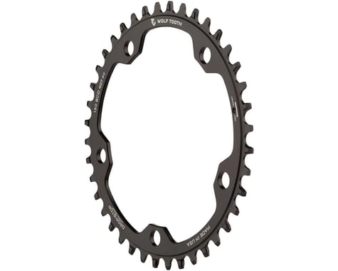 Wolf Tooth Components Gravel/CX/Road Chainring (Black) (Drop-Stop B) (Single) (130mm BCD) (38T)