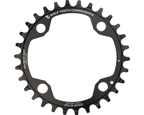 Wolf Tooth Components 4-Bolt Chainring (Black) (94mm BCD) (Drop-Stop A) (Single) (30T)