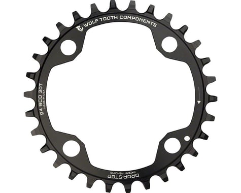 Wolf Tooth Components 4-Bolt Chainring (Black) (94mm BCD) (Drop-Stop A) (Single) (34T)