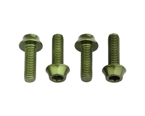 Wolf Tooth Components Aluminum Bottle Cage Bolts (Olive) (4-Pack)