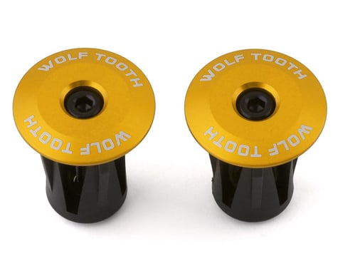 Wolf Tooth Components Alloy Bar End Plugs (Gold)