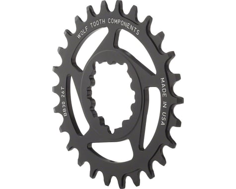 Wolf Tooth Components Direct Mount BB30 Drop-Stop Chainring (Black)