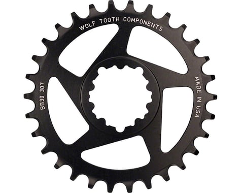 Wolf Tooth Components SRAM Direct Mount Chainrings (Black) (Drop-Stop A) (Single) (0mm Offset) (28T)